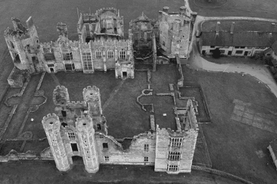 Aerials ruins taken from above